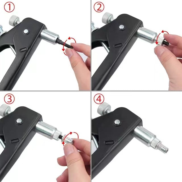 Nut Rivet Riveter Gun Riveting Kit