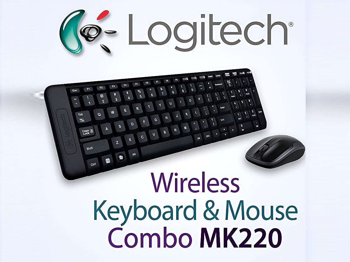 Logitech MK220 wireless keyboard and mouse
