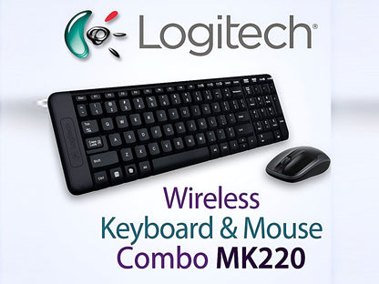 Logitech MK220 wireless keyboard and mouse