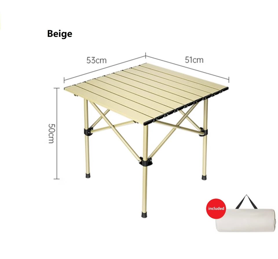 Outdoor Seating Set: Two Moon Chairs and One square Table outdoor, camping