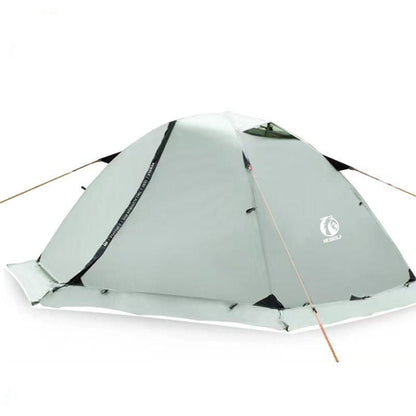 3-Person Double-Layer Four-Season Mountaineering Tent with Snow Skirt