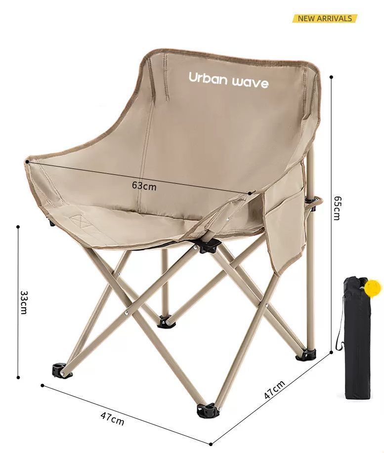 Outdoor Seating Set: Two Moon Chairs and One square Table outdoor, camping