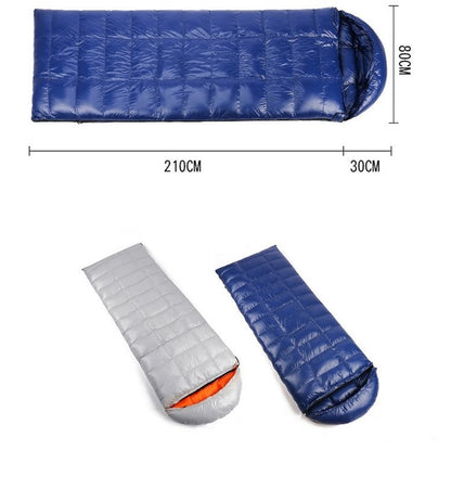 Ecotrek Goose Down Envelope Sleeping Bag – Compact & Lightweight LLL3011