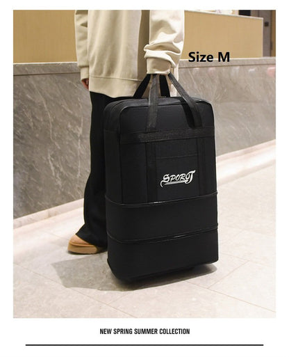 High-Capacity Storage Bag – Foldable Airline Checked Luggage with Wheels