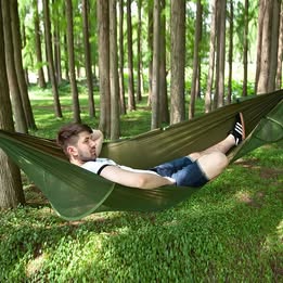 ECOTREK-Portable Automatic Quick-Open Mosquito Hammock with Net