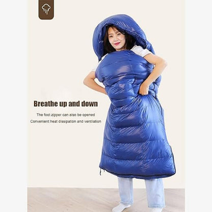 Ecotrek Goose Down Envelope Sleeping Bag – Compact & Lightweight LLL3011