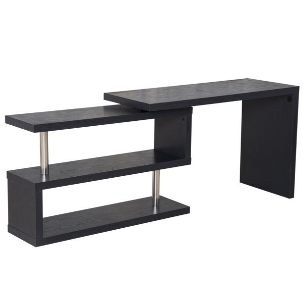 Computer Desk Table with Bookshelf
