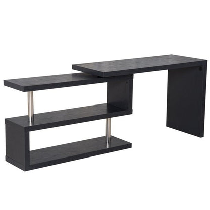 Computer Desk Table with Bookshelf