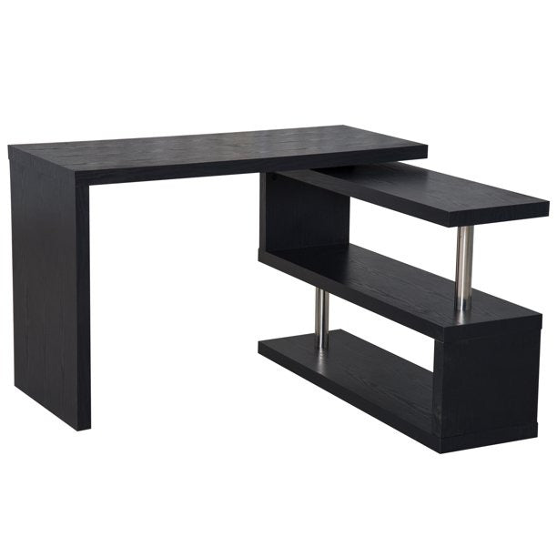 Computer Desk Table with Bookshelf