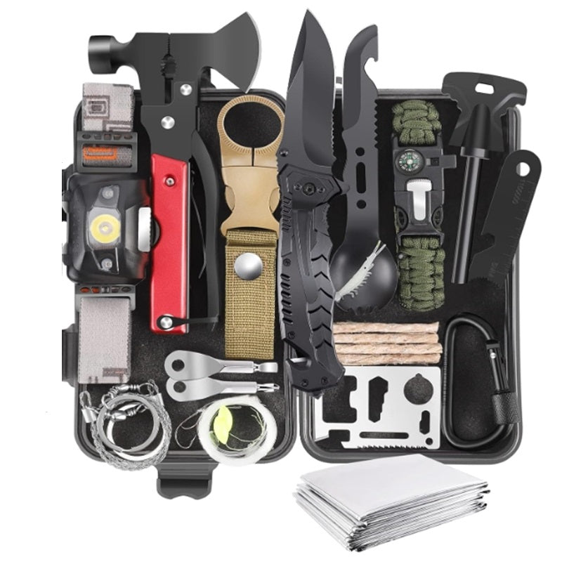 30 in 1 Survival Gear and Equipment Emergency Survival Kit for Camping, Hiking, Hunting, and Fishing