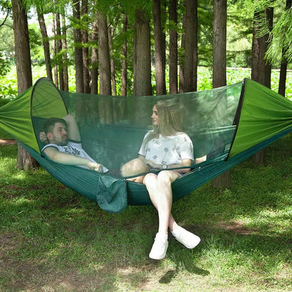 ECOTREK-Portable Automatic Quick-Open Mosquito Hammock with Net