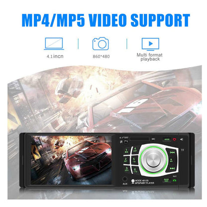 Car Stereo Bluetooth FM Audio Head Unit Player