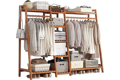 Bamboo Wardrobe Clothes Rack