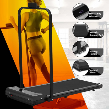 Foldable Walking Pad Treadmill Compact Flat