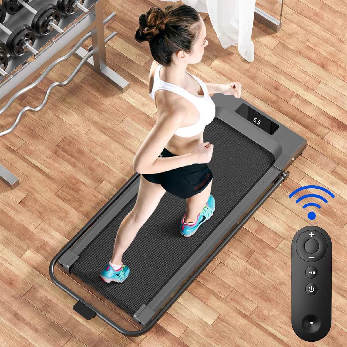 Foldable Walking Pad Treadmill Compact Flat