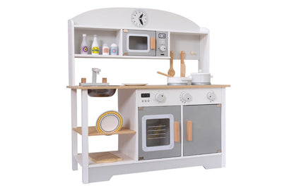 Wooden Play Kitchen Kids Kitchen Set Pretend Playset