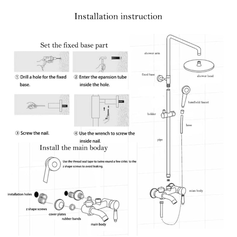Shower Set with Mixer