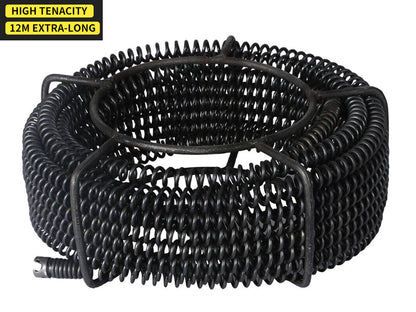 Drain Snake Pipe Cleaner Sewer Cleaner 12M 6 Drill Bit Tool