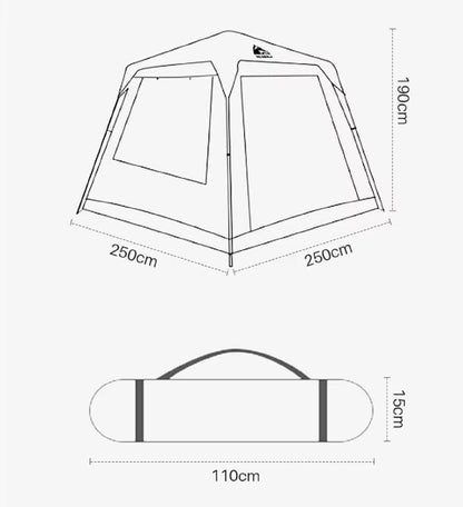 Large Automatic Pop-Up Square Tent