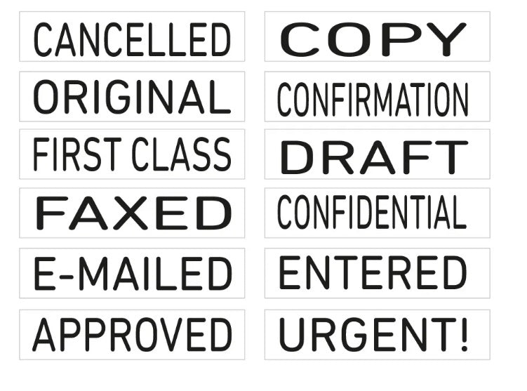 Self-Inking 1-Line Trodat 4822 Text 'COPY' 'FAXED' Stamp - 26X4MM