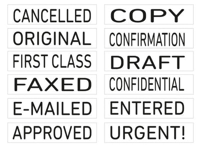 Self-Inking 1-Line Trodat 4822 Text 'COPY' 'FAXED' Stamp - 26X4MM