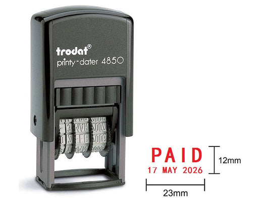 "PAID" Self-inking Date Stamp Dates Stamp