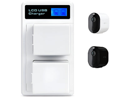 Arlo Pro 3 / Pro 4 Battery Charger + 2 Batteries