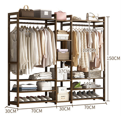 Bamboo Wardrobe Clothes Rack