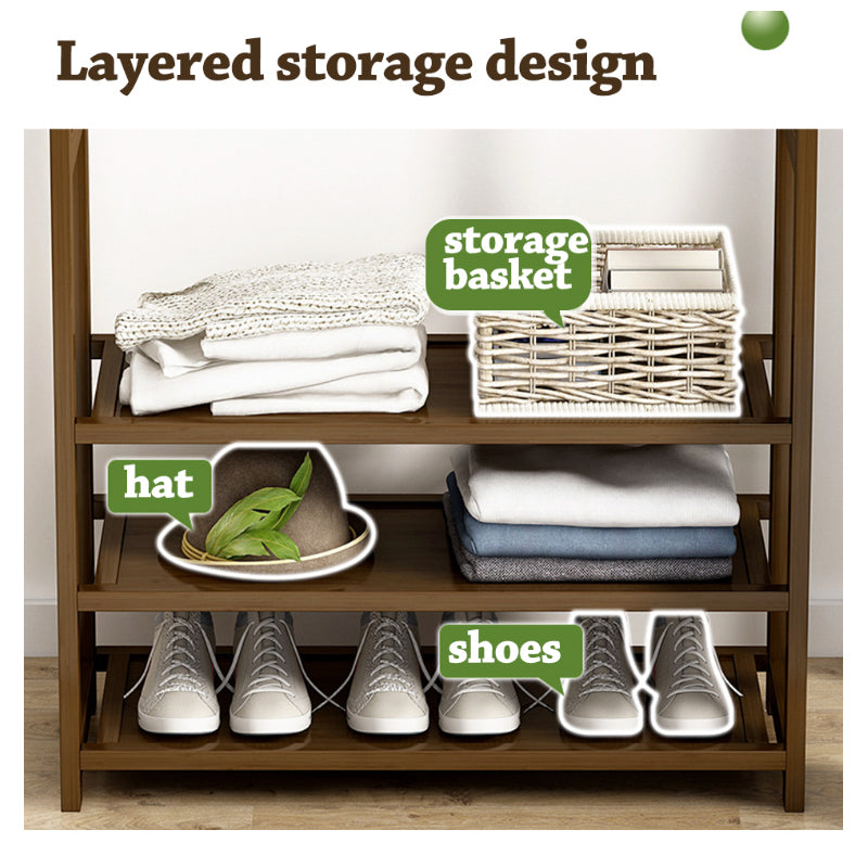 Bamboo Wardrobe Clothes Rack