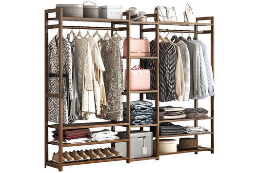 Bamboo Wardrobe Clothes Rack