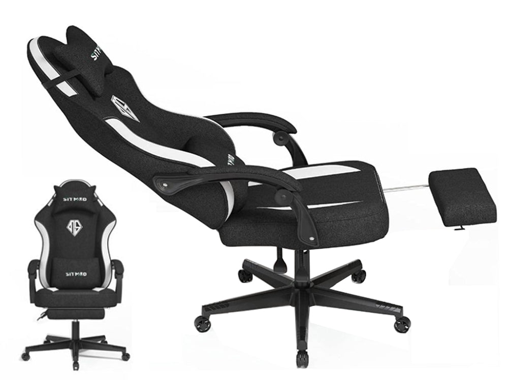Gaming Chair Office Chair Black White