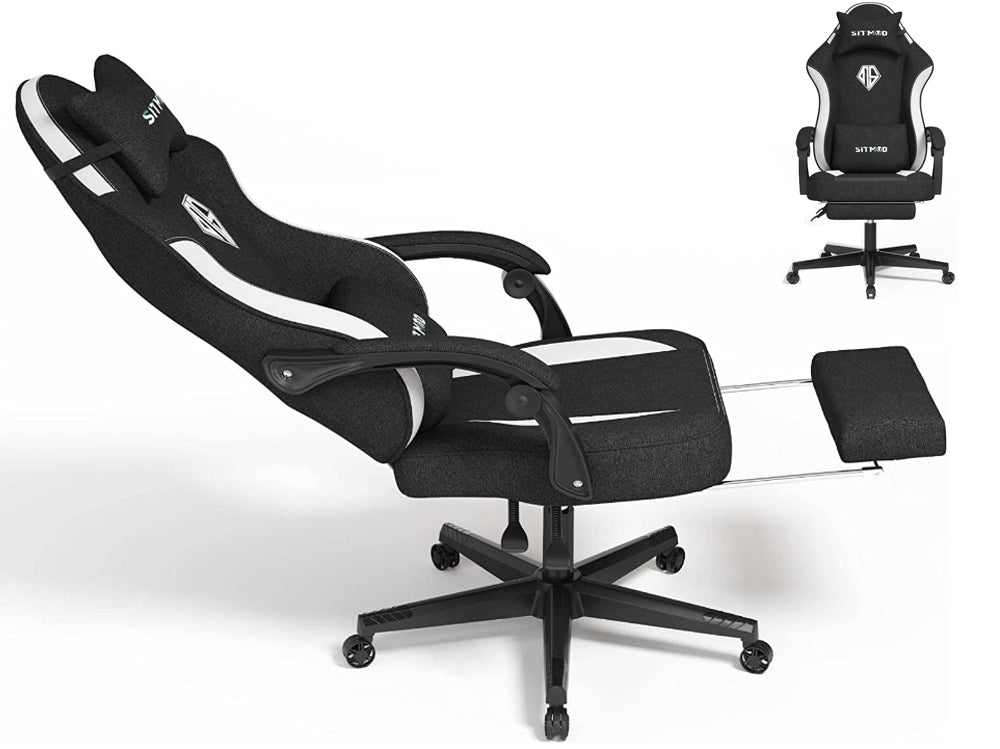 Gaming Chair Office Chair Black White