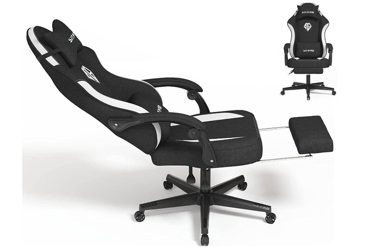 Gaming Chair Office Chair Black White