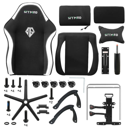 Gaming Chair Office Chair Black White