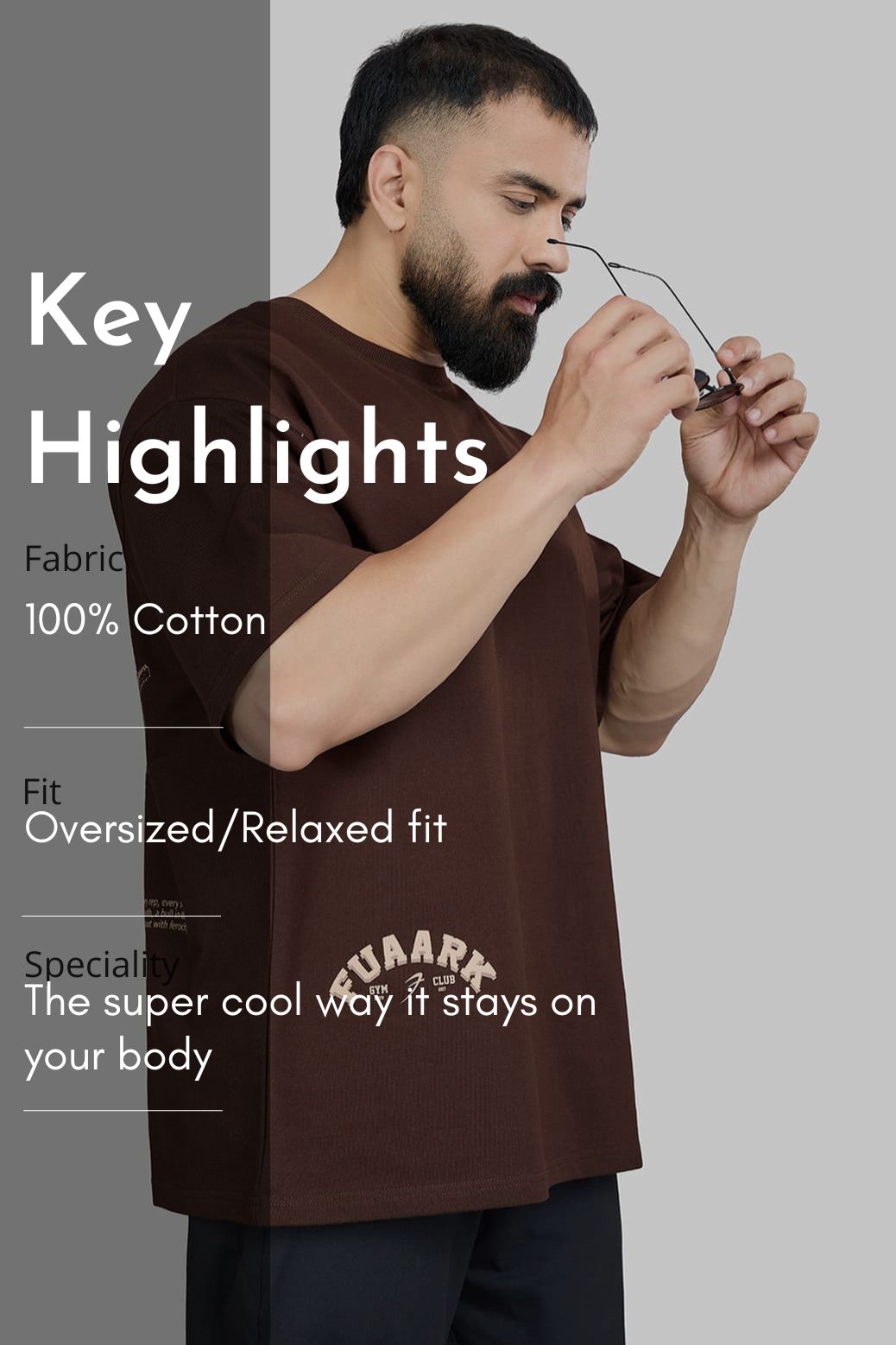 Bull Oversized T-shirt Coffee