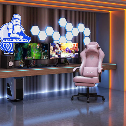 Gaming Chair Office chair with Headrest and Lumbar Support