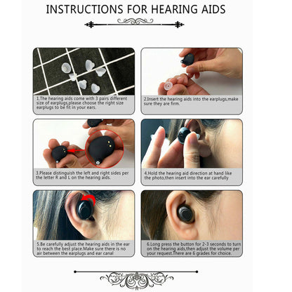 Rechargeable Hearing Aids with Battery