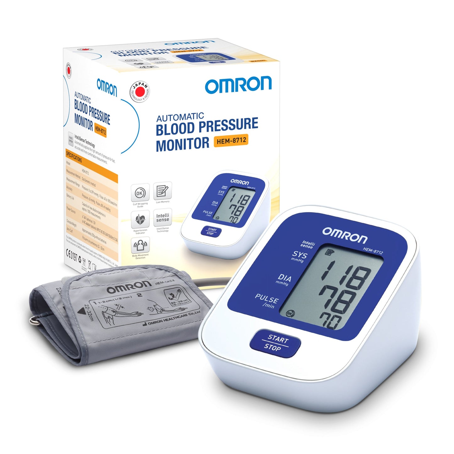 Omron Blood Pressure Monitor HEM 8712