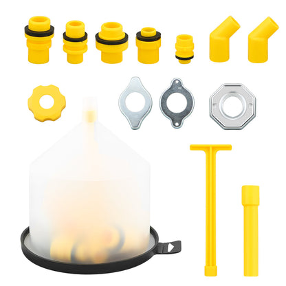 15-Pieces No Spill Coolant Filling Funnel Kit