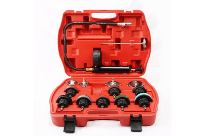 Universal Cooling System Radiator Pressure Tester Gasket Test Kit Leak Detector