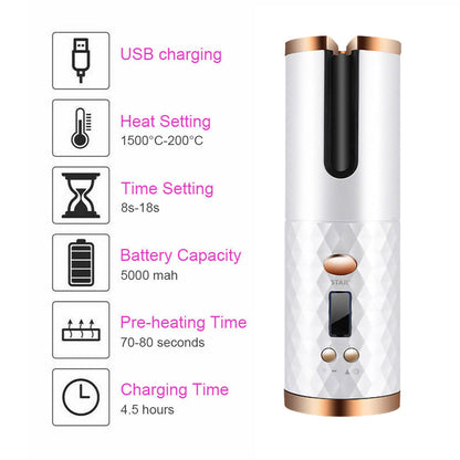 Hair Curler Cordless Automatic