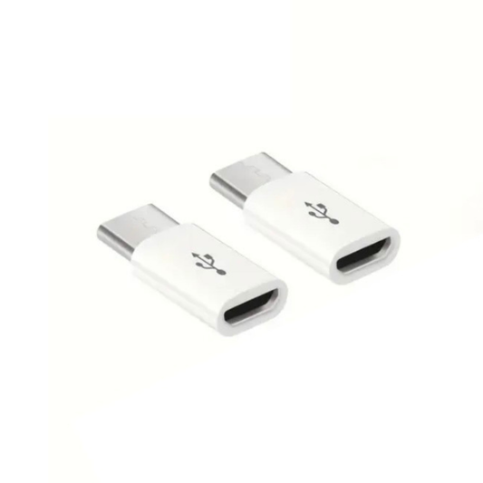Micro USB to Type C Adapter (White)