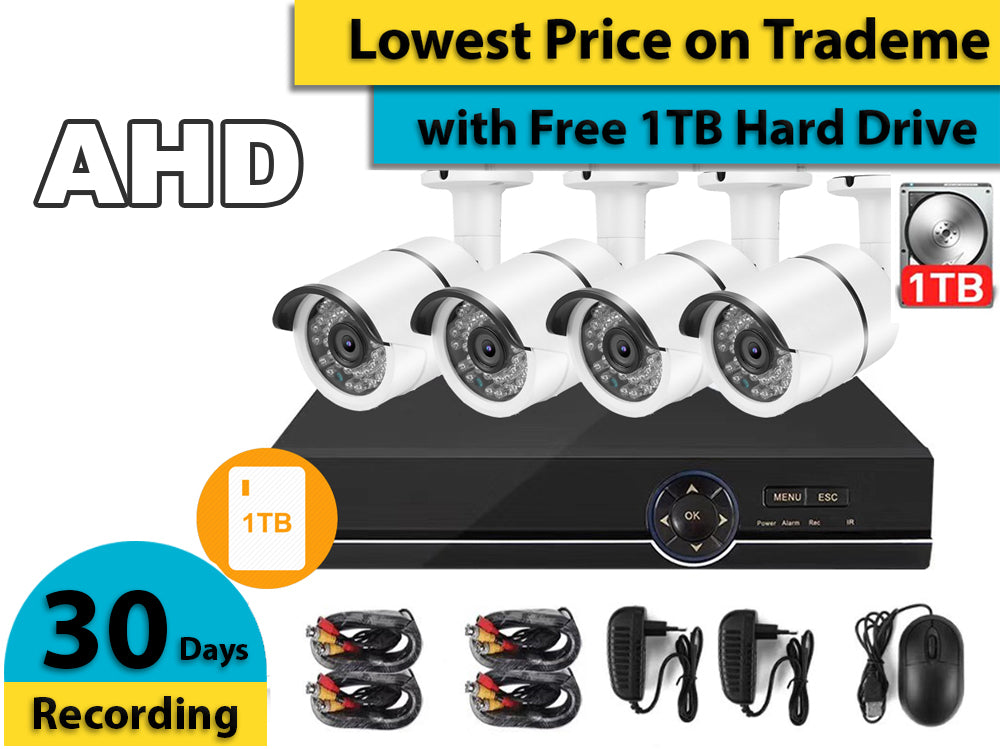Security Camera System 1Tb Storage