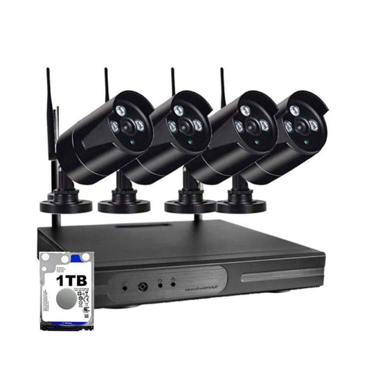 Wireless security Camera system 1TB 2MP