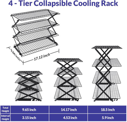 Stainless Steel Nonstick Three-Layer Baking Cooling Racks