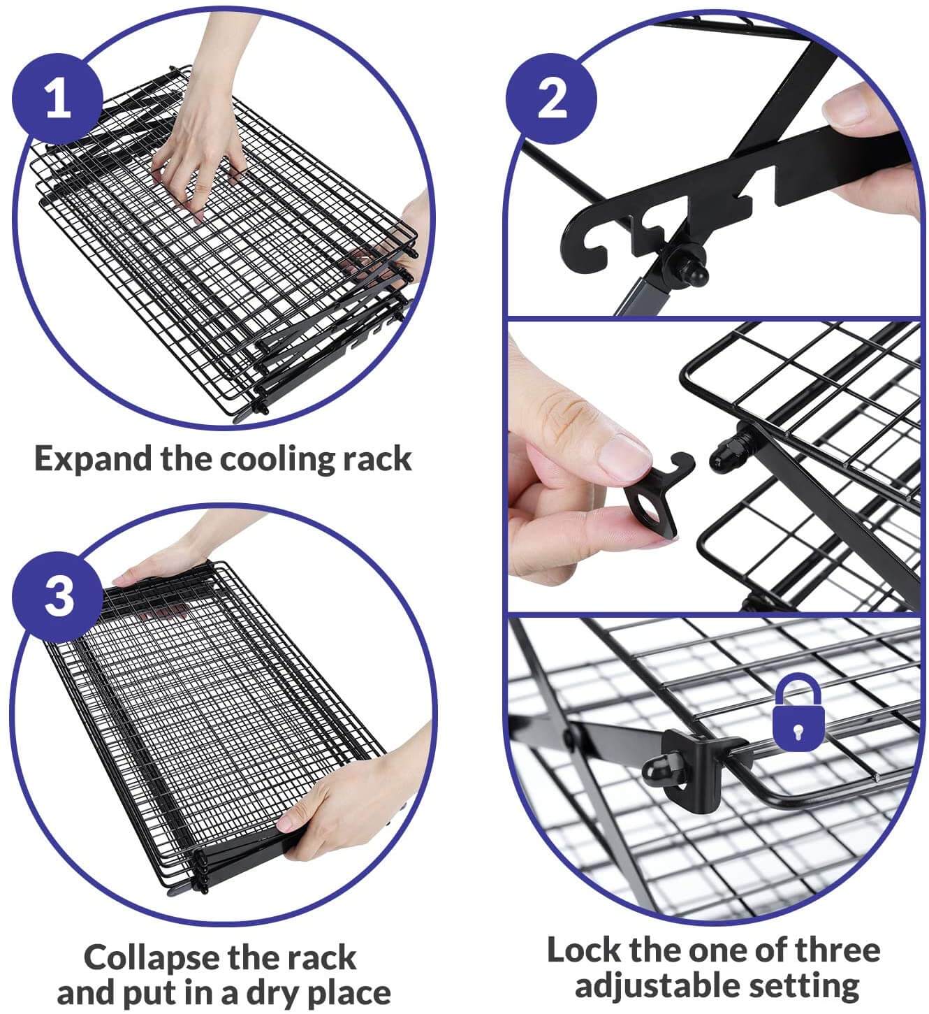 Stainless Steel Nonstick Three-Layer Baking Cooling Racks
