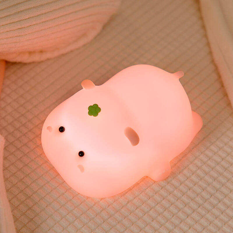 Mobie Hippo Baby Soft Touch Silicone Pat Light Night Lamp