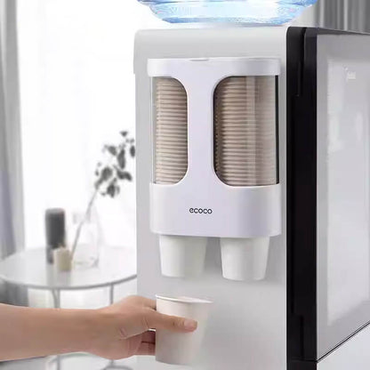 Mobie Wall Mounted Cup Holder for Hygienic Storage and One Handed Dispensing E1907