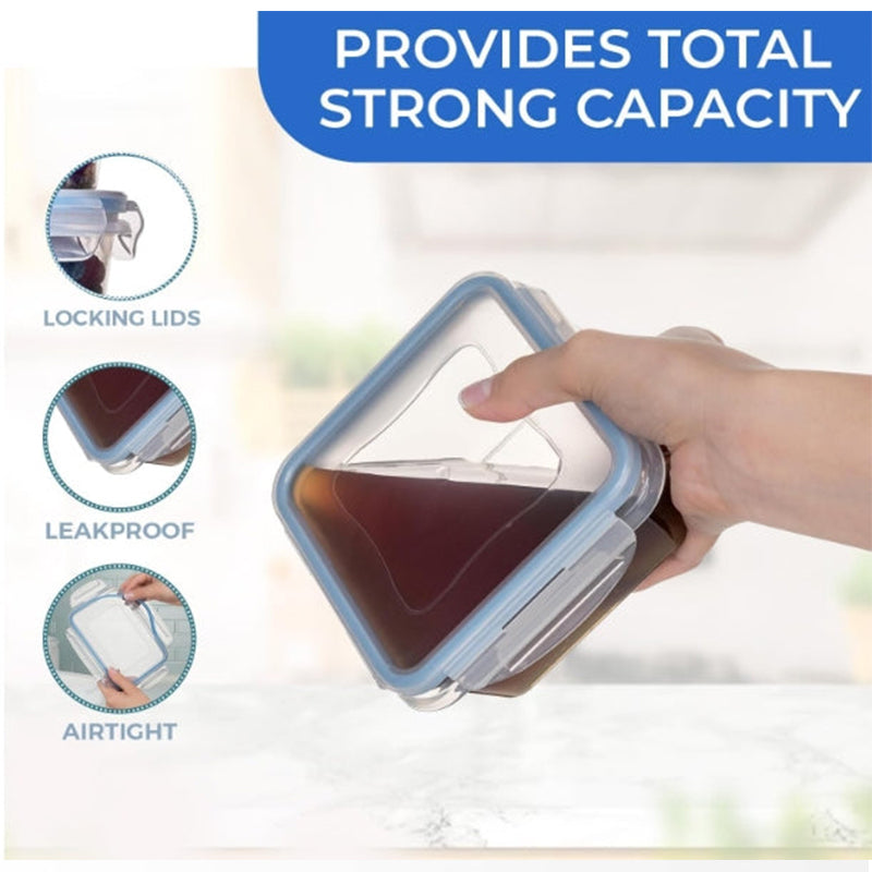 24PCs Plastic Food Storage Containers with Airtight Lids - Leakproof & Freezer