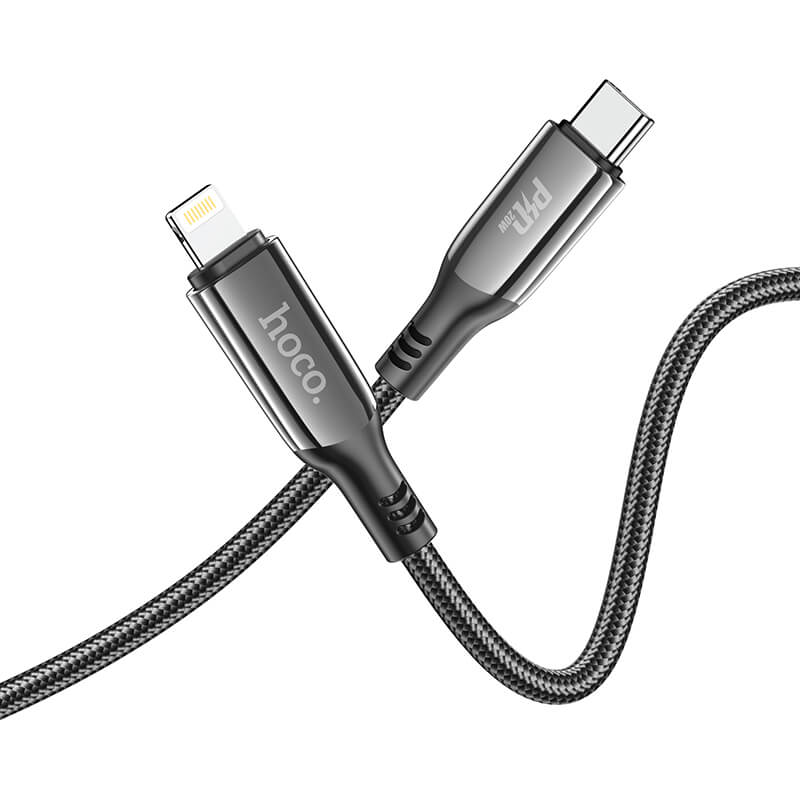 Hoco Type-C to Lightning Led PD 20W Extreme Charging Data Cable S51